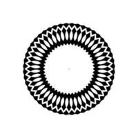 Geometrical Motive Pattern, Artistic Circle-Shaped, Monochrome and Minimalism, Modern Contemporary Mandala, for Decoration, Background, Decoration or Graphic Design Element. Vector Illustration