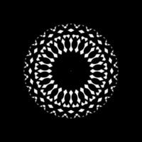 Geometrical Motive Pattern, Artistic Circle-Shaped, Monochrome and Minimalism, Modern Contemporary Mandala, for Decoration, Background, Decoration or Graphic Design Element. Vector Illustration
