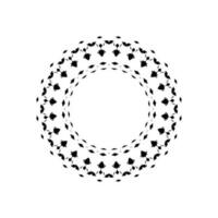 Geometrical Motive Pattern, Artistic Circle-Shaped, Monochrome and Minimalism, Modern Contemporary Mandala, for Decoration, Background, Decoration or Graphic Design Element. Vector Illustration