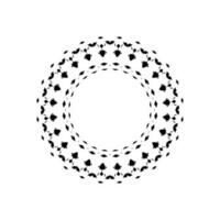 Geometrical Motive Pattern, Artistic Circle-Shaped, Monochrome and Minimalism, Modern Contemporary Mandala, for Decoration, Background, Decoration or Graphic Design Element. Vector Illustration