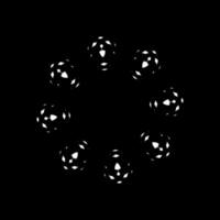 Geometrical Motive Pattern, Artistic Circle-Shaped, Monochrome and Minimalism, Modern Contemporary Mandala, for Decoration, Background, Decoration or Graphic Design Element. Vector Illustration