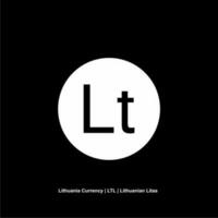 Lithuania Currency Symbol, Lithuanian Litas Icon, LTL Sign. Vector Illustration