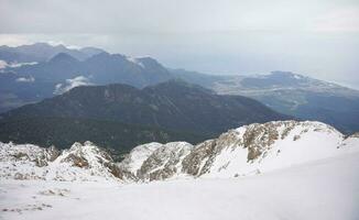 Aerial view from Mount Tahtali in Antalya, Turkey photo