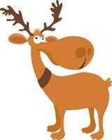 Cartoon character of a reindeer. vector