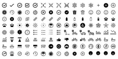 Big bundle of technology and lifestyle icon vector