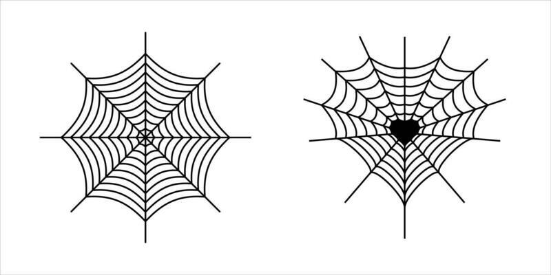 spider web element. gothic tattoo art symbol