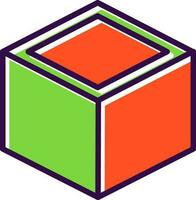 diseño de icono de vector de cubo