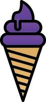 Ice cream Vector Icon Design