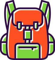 Backpack Vector Icon Design