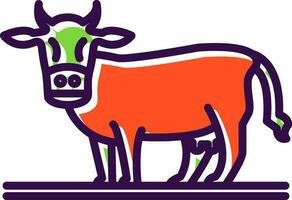 vaca vector icono diseño