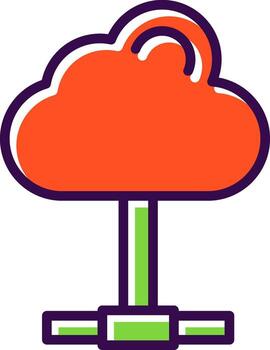 Cloud computing Vector Icon Design