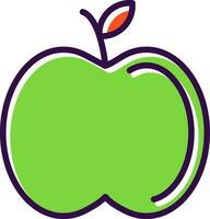 diseño de icono de vector de manzana