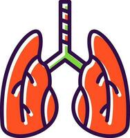 diseño de icono de vector de pulmones