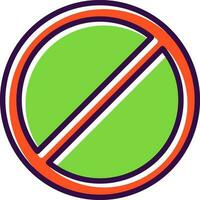 Ban Vector Icon Design