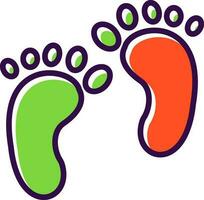 Footprint Vector Icon Design