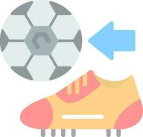 diseño de icono de vector de botas de fútbol