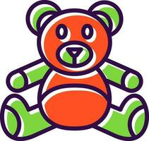 diseño de icono de vector de oso de peluche