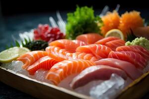 stock photo of Japanese sashimi Editorial food photography
