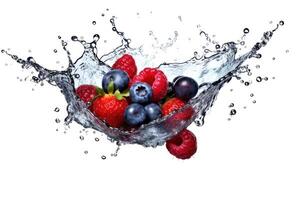 stock photo of water splash flying through the air food photography