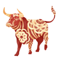 Ox Chinese zodiac sign happy new year png