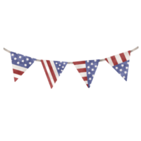 Watercorlor banner for 4th of july png