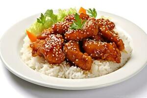 sesame chicken Food Photography AI Generated photo