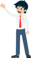 un salaire homme affaires isolé la personne gens dessin animé personnage plat illustration png