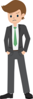 Salary Man Business Isolated Person People Cartoon Character Flat illustration Png