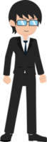 Salary Man Business Isolated Person People Cartoon Character Flat illustration Png