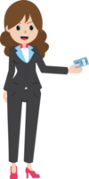 Salary Man Business Isolated Person People Cartoon Character Flat illustration Png