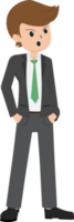 Salary Man Business Isolated Person People Cartoon Character Flat illustration Png