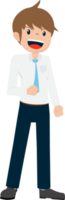 Salary Man Business Isolated Person People Cartoon Character Flat illustration Png