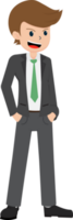 Salary Man Business Isolated Person People Cartoon Character Flat illustration Png