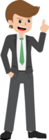 Salary Man Business Isolated Person People Cartoon Character Flat illustration Png