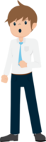 Salary Man Business Isolated Person People Cartoon Character Flat illustration Png