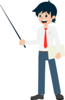 un salaire homme affaires isolé la personne gens dessin animé personnage plat illustration png