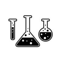 químico tubo icono diseño. líquido biología química firmar y símbolo. vector