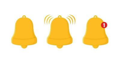 notification bell icon design. incoming message alarm mobile phone vector