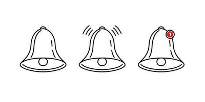 notification bell icon design. incoming message alarm mobile phone vector