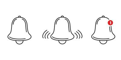 notification bell icon design. incoming message alarm mobile phone vector