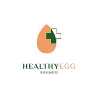 Healthy Egg Icon Logo Design Template vector