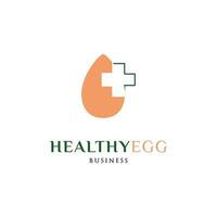 Healthy Egg Icon Logo Design Template vector