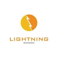 Lightning Icon Logo Design Template vector