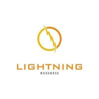 Lightning Icon Logo Design Template vector