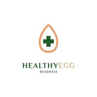 Healthy Egg Icon Logo Design Template vector