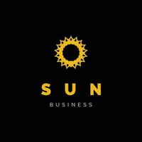 Sun Icon Logo Design Template vector