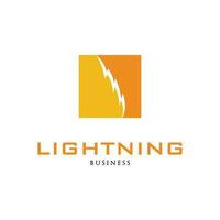 Lightning Icon Logo Design Template vector