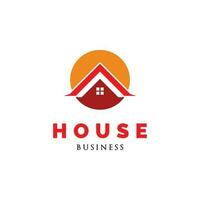 Initial Letter O House or Circle House Icon Logo Design Template vector