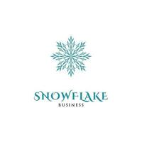 Snowflake Icon Logo Design Template vector