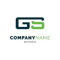 Initial Letter GS Icon Logo Design Template vector